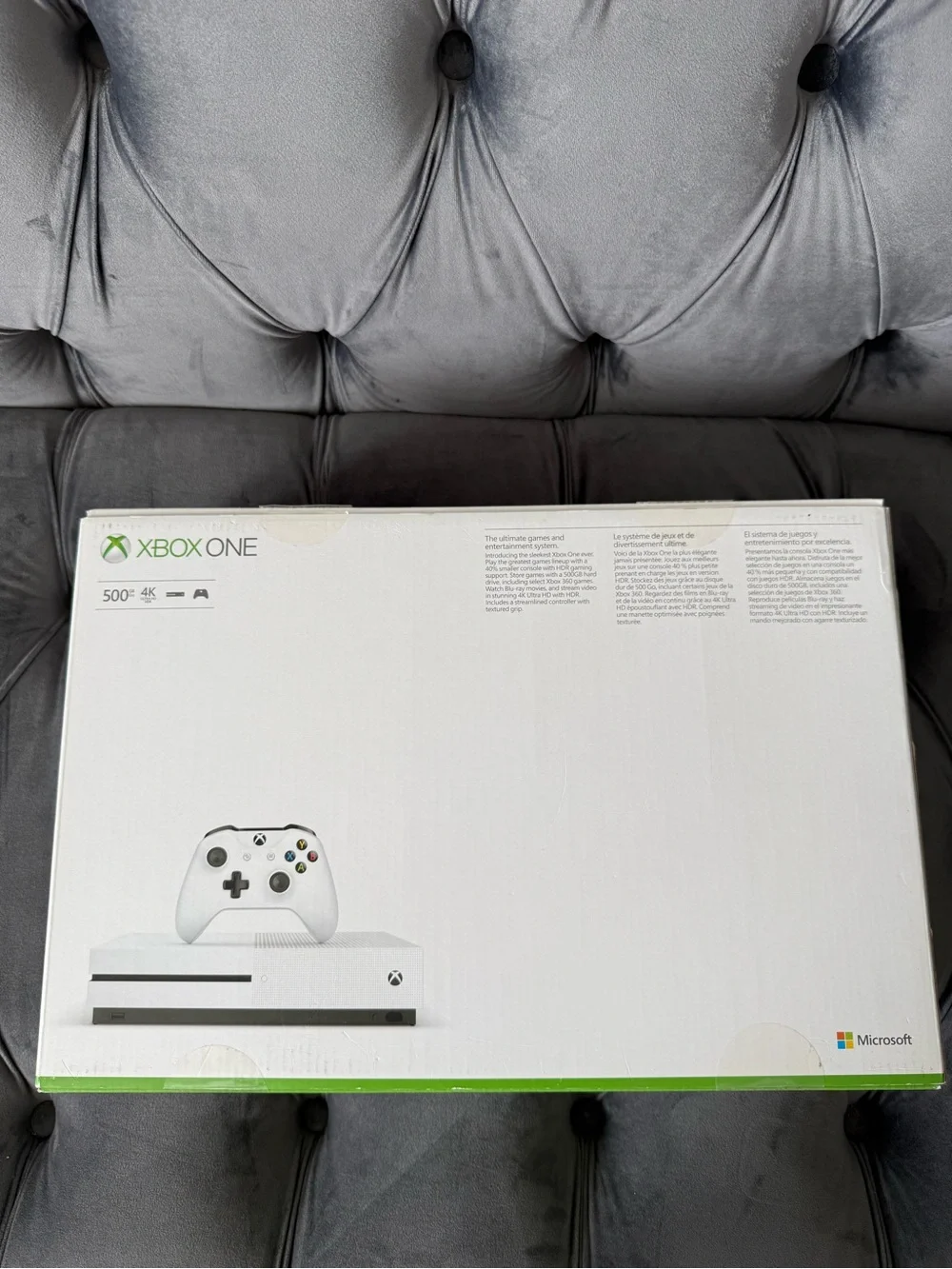 Microsoft Xbox One S 500GB Console White Complete in Box w/ Wireless Controller